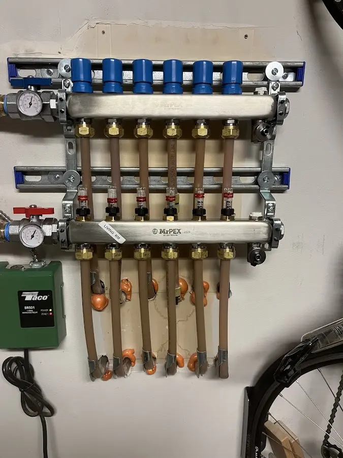 Plumber performing Gas Line Installation at a residential property in Tobyhanna